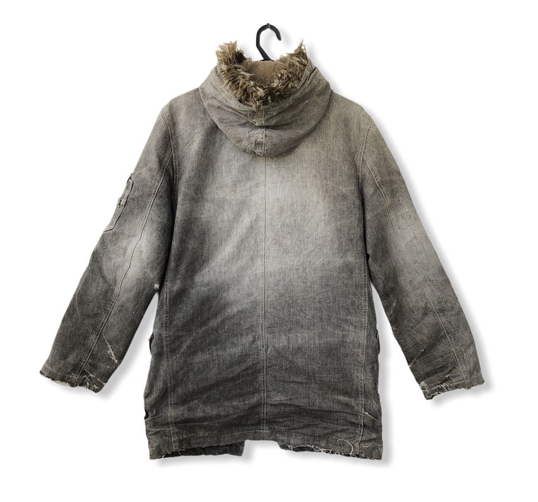 Japanese Brand JAPAN’S ALLIX NICE DISTRESSED DESIGN DENIM PARKA Size US M / EU 48-50 / 2 - 2 Thumbnail