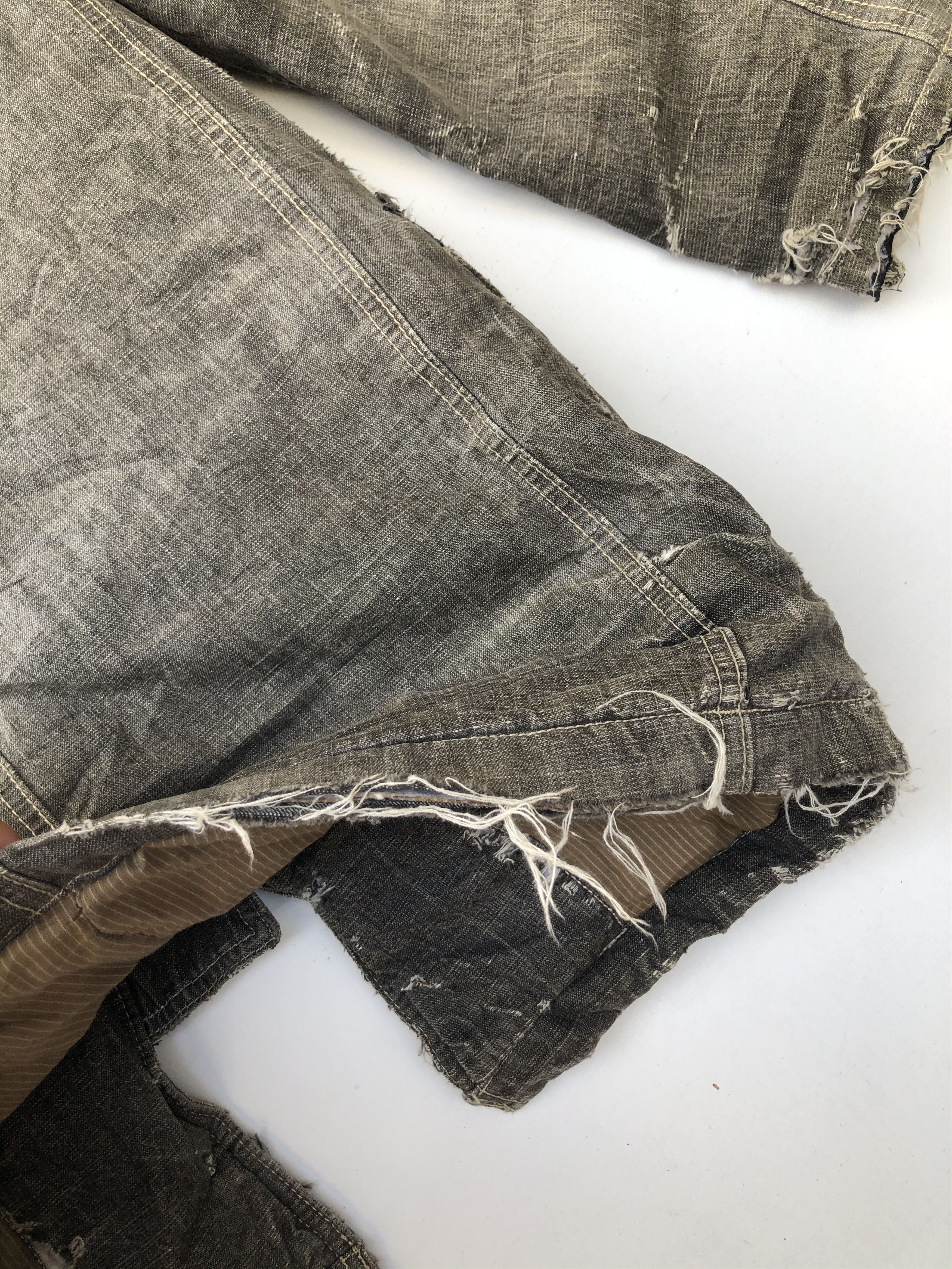 Japanese Brand JAPAN’S ALLIX NICE DISTRESSED DESIGN DENIM PARKA Size US M / EU 48-50 / 2 - 22 Thumbnail