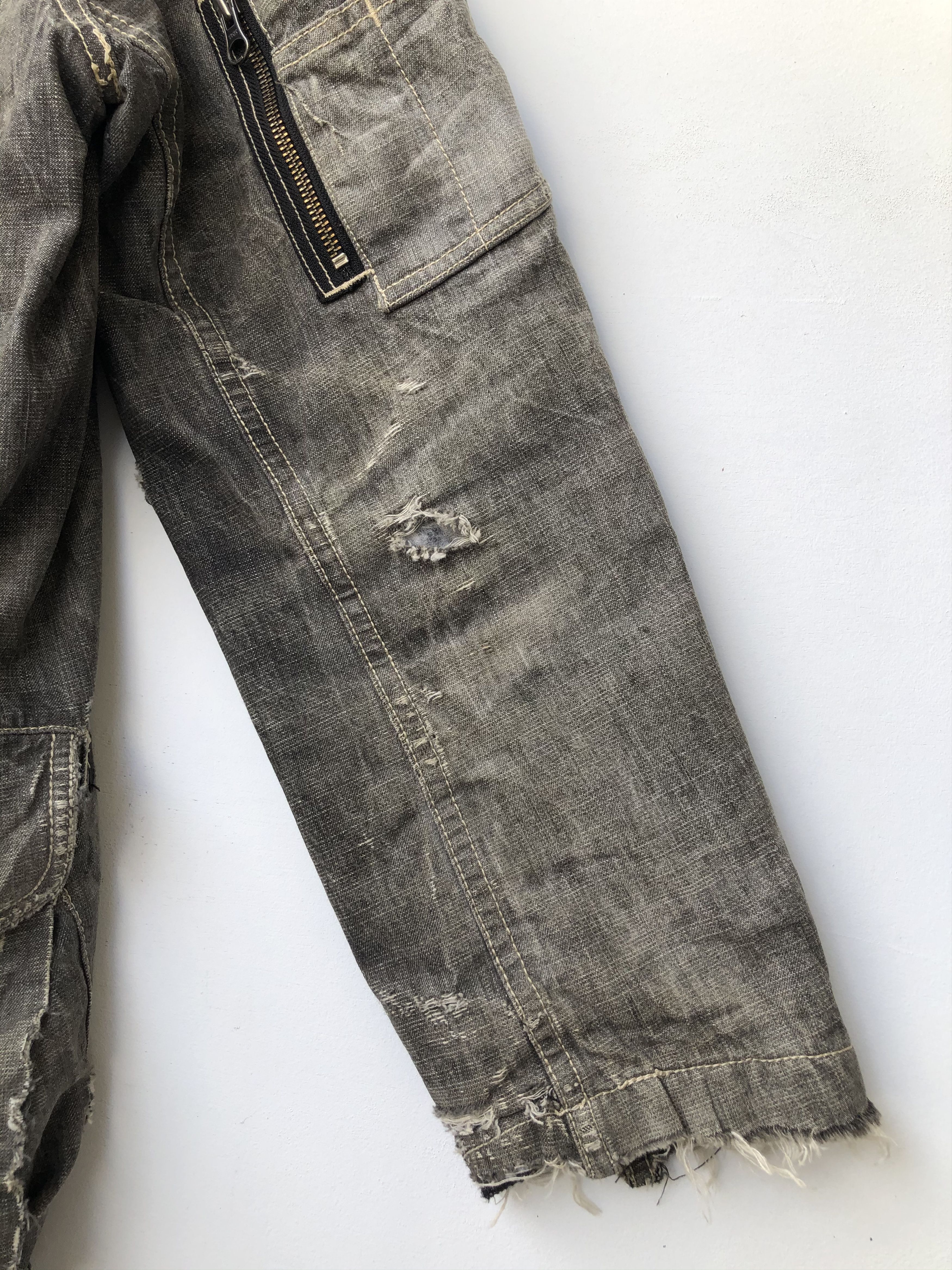 Japanese Brand JAPAN’S ALLIX NICE DISTRESSED DESIGN DENIM PARKA Size US M / EU 48-50 / 2 - 4 Thumbnail