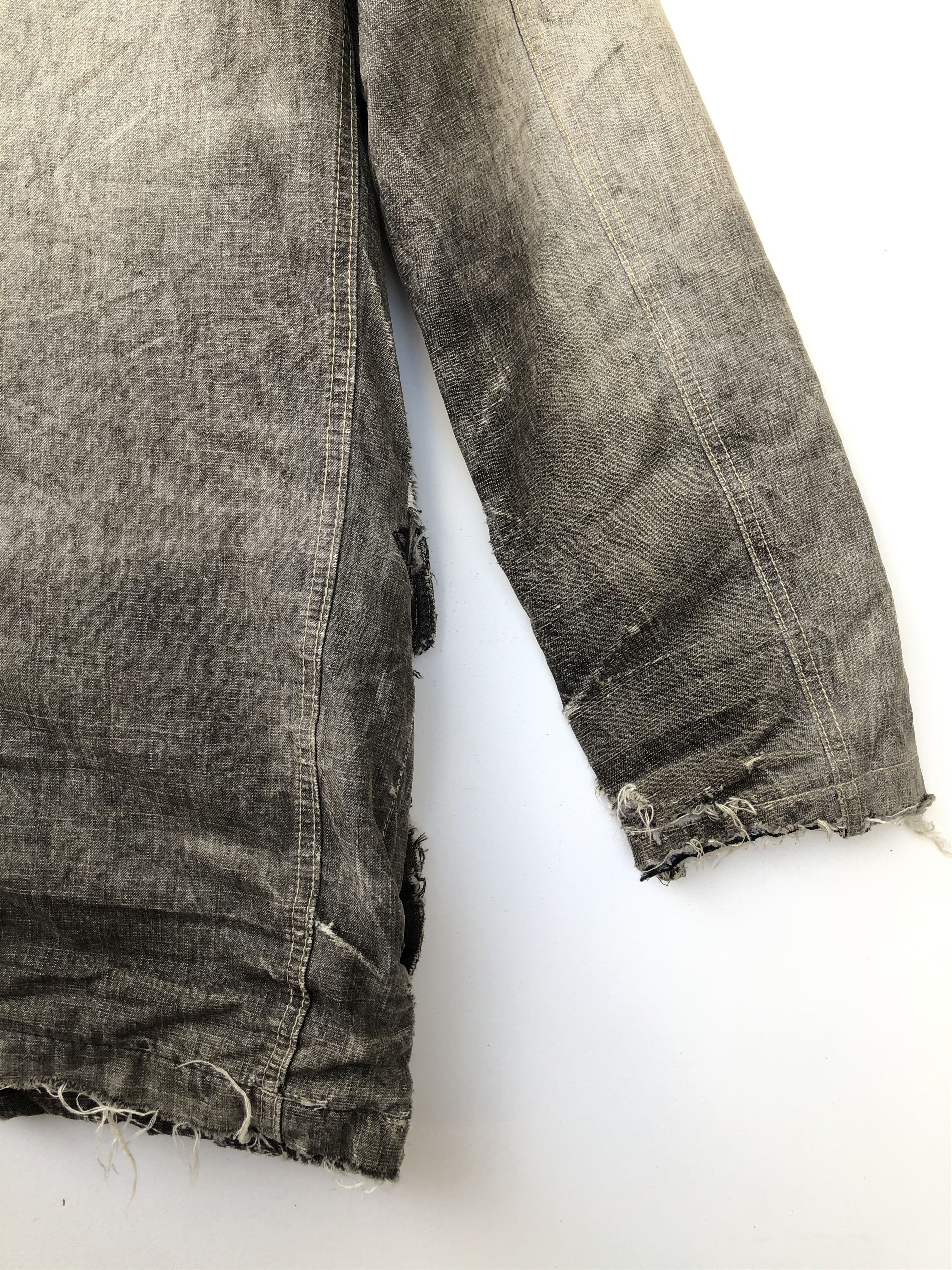 Japanese Brand JAPAN’S ALLIX NICE DISTRESSED DESIGN DENIM PARKA Size US M / EU 48-50 / 2 - 18 Thumbnail