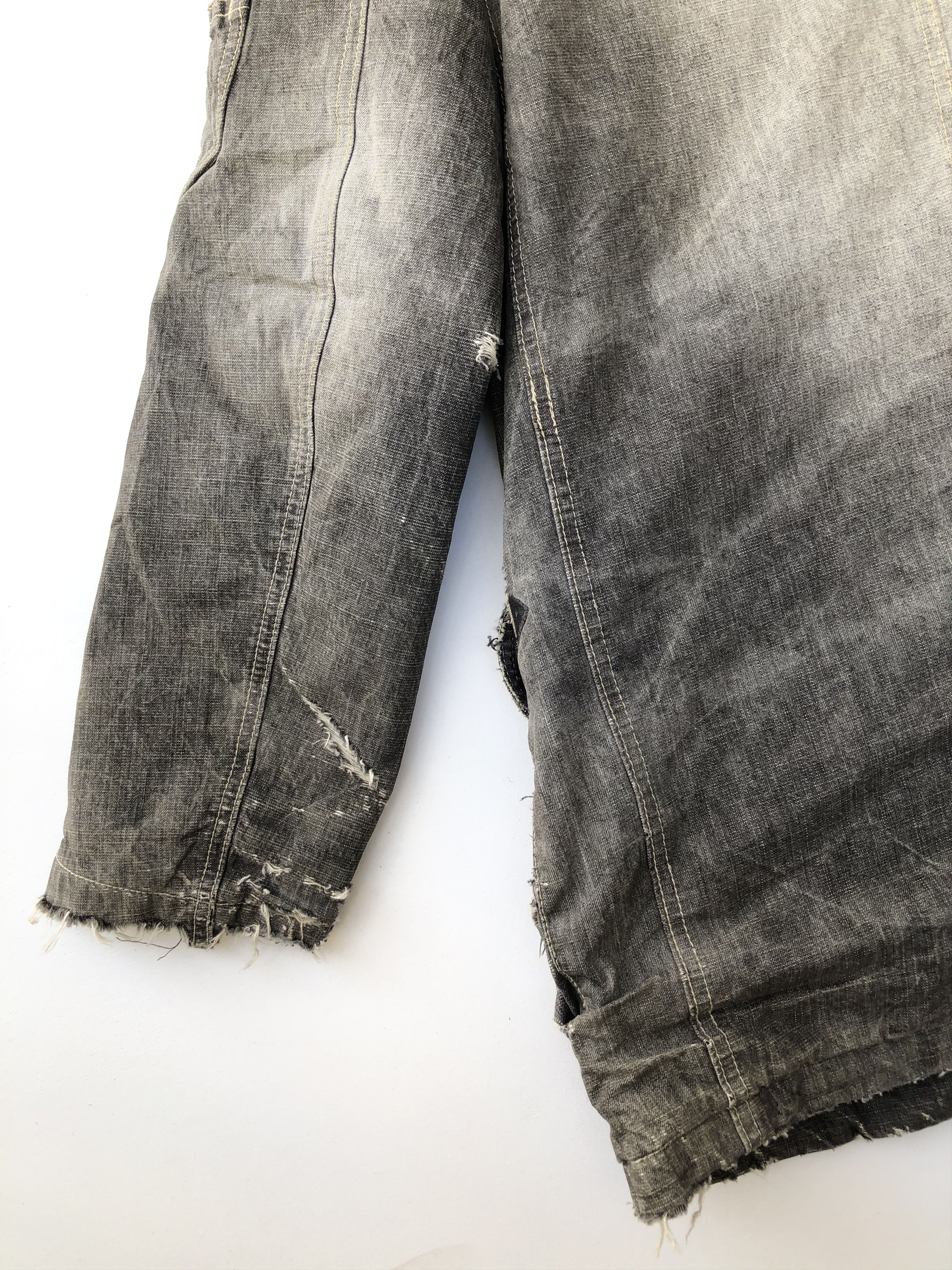 Japanese Brand JAPAN’S ALLIX NICE DISTRESSED DESIGN DENIM PARKA Size US M / EU 48-50 / 2 - 20 Thumbnail