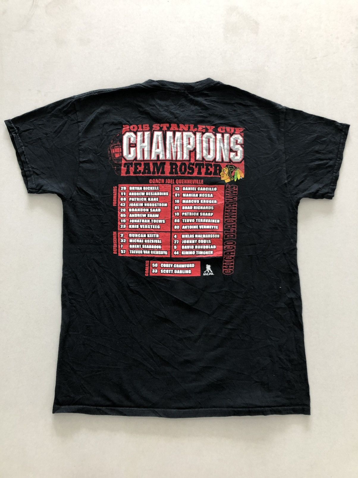 NHL 2015 Stanley Cup Champion Chicago Blackhawks Shirt Size US M / EU 48-50 / 2 - 3 Thumbnail