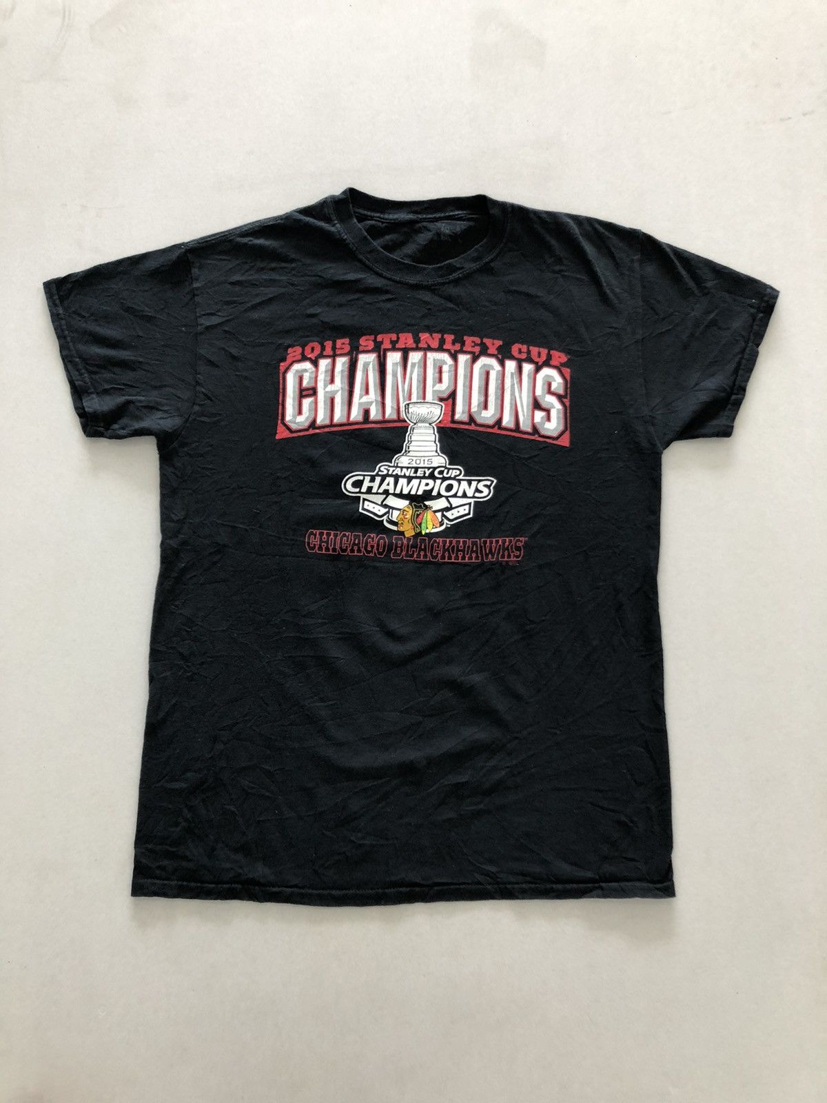 NHL 2015 Stanley Cup Champion Chicago Blackhawks Shirt Size US M / EU 48-50 / 2 - 1 Thumbnail