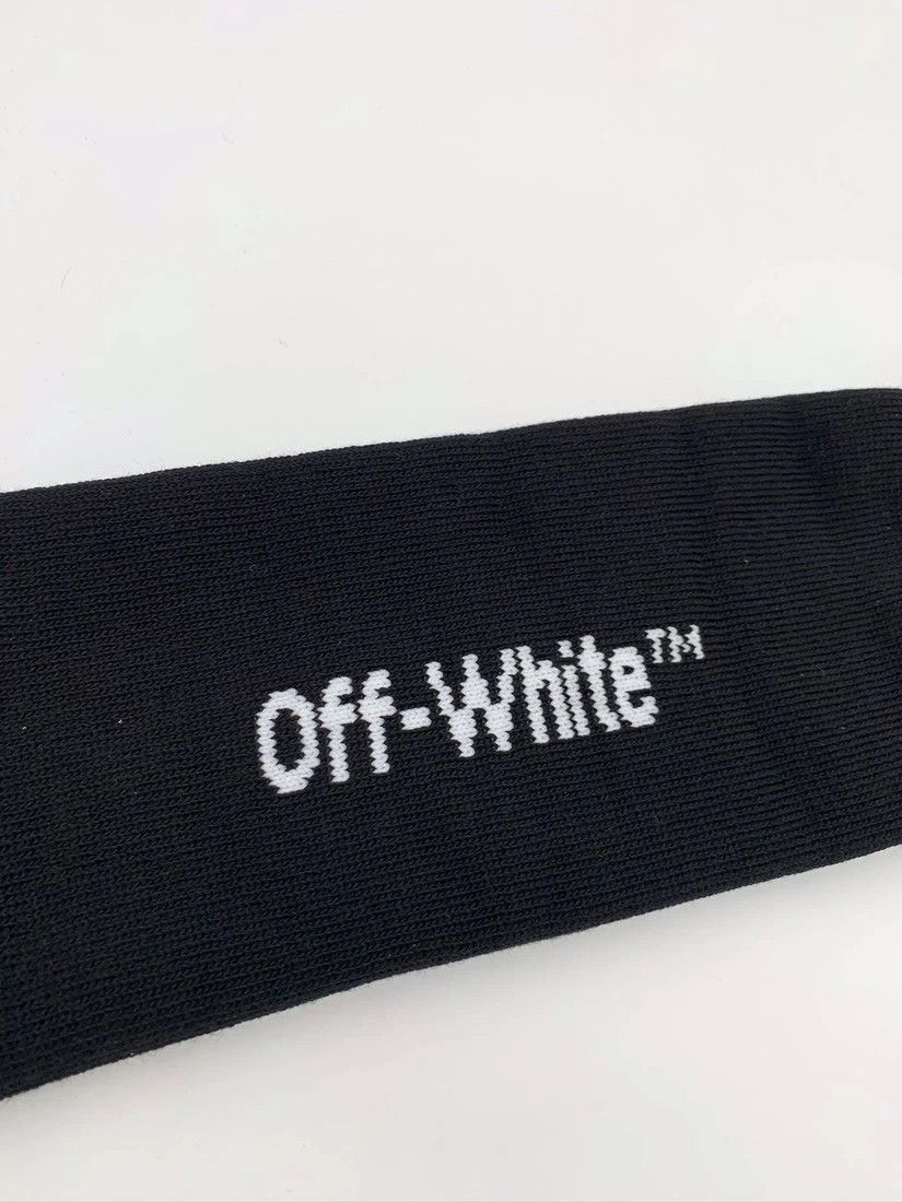 Off-White 🔥🔥🔥OFF-WHITE Black Socks Tab Size ONE SIZE - 5 Thumbnail