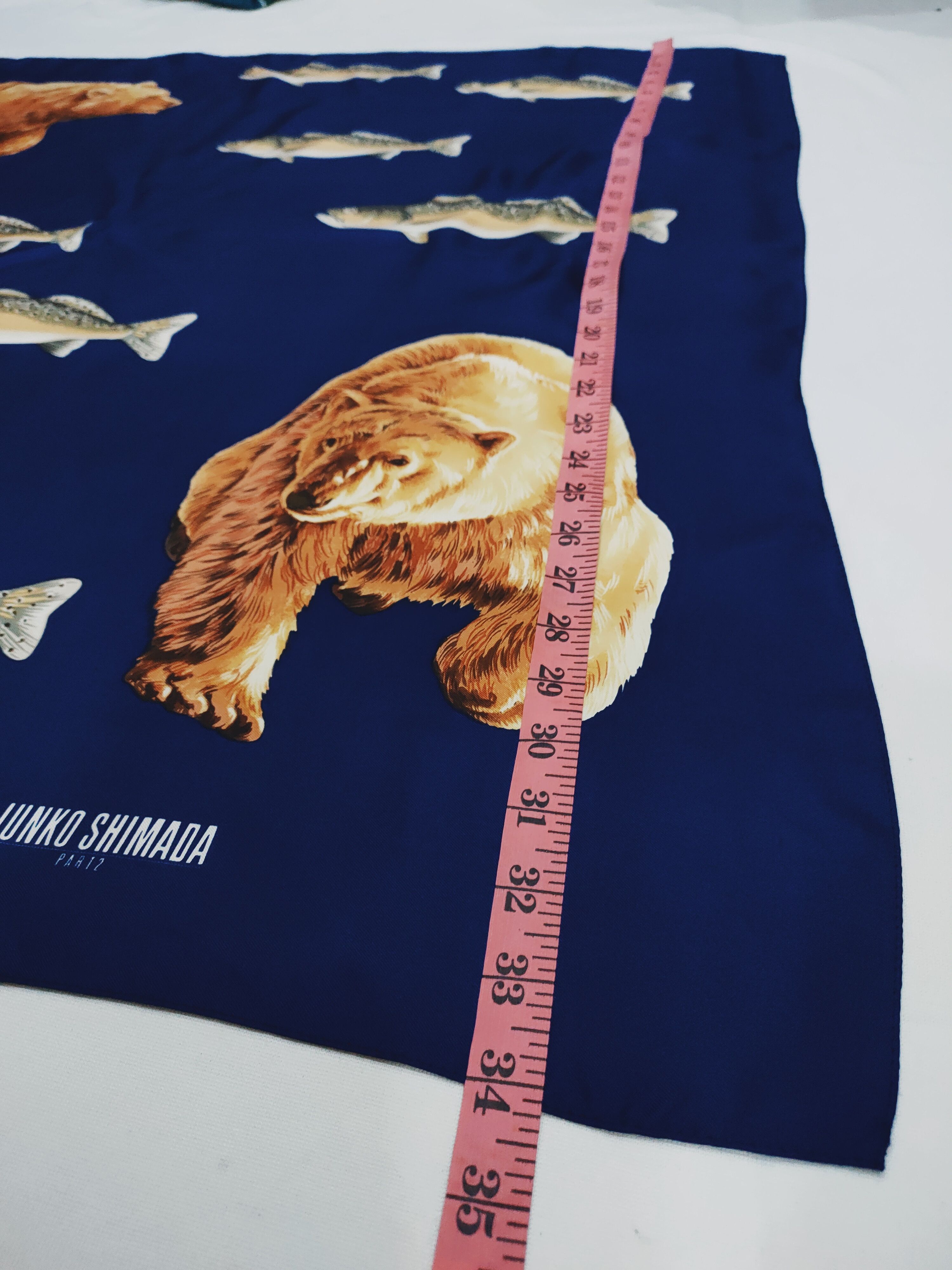 Junko Shimada JUNKO SHIMADA PART II BEAR SALMON SILK SCARF Size ONE SIZE - 2 Thumbnail