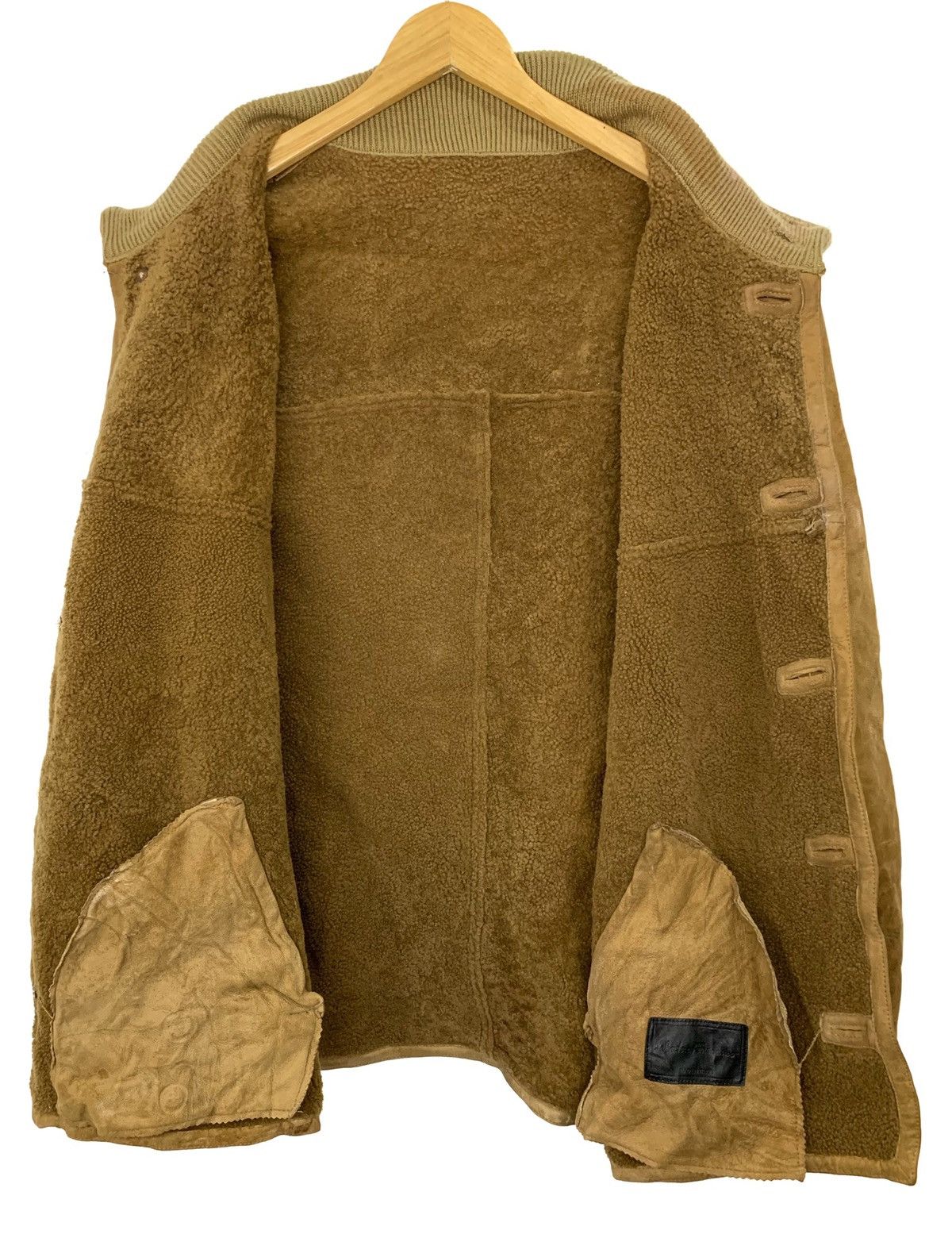 Genuine Leather × Salvatore Ferragamo RARE ‼️ Salvatore Ferragamo Leather Sherpa Lined jacket Size US M / EU 48-50 / 2 - 6 Thumbnail