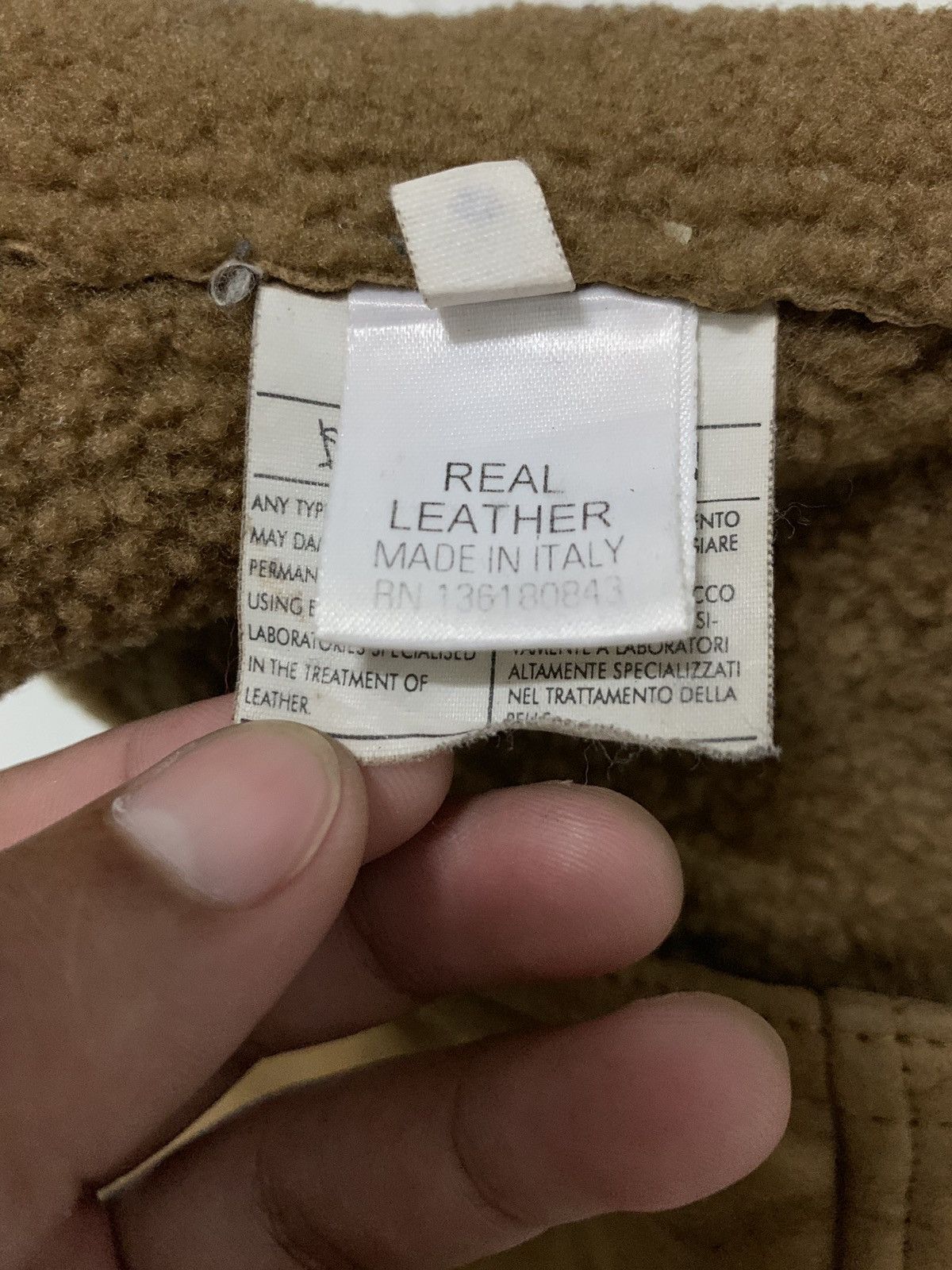 Genuine Leather × Salvatore Ferragamo RARE ‼️ Salvatore Ferragamo Leather Sherpa Lined jacket Size US M / EU 48-50 / 2 - 12 Thumbnail