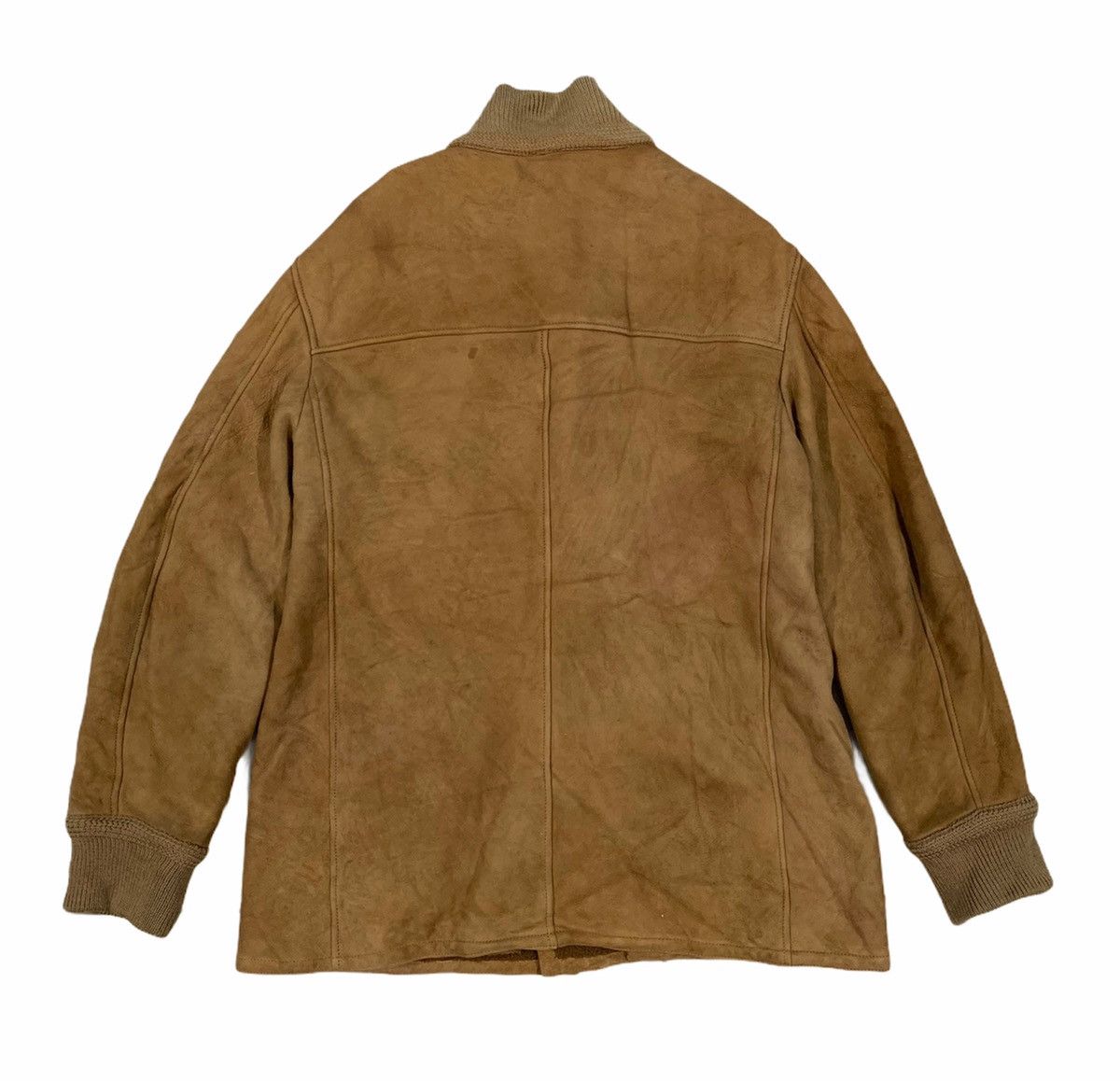 Genuine Leather × Salvatore Ferragamo RARE ‼️ Salvatore Ferragamo Leather Sherpa Lined jacket Size US M / EU 48-50 / 2 - 3 Thumbnail