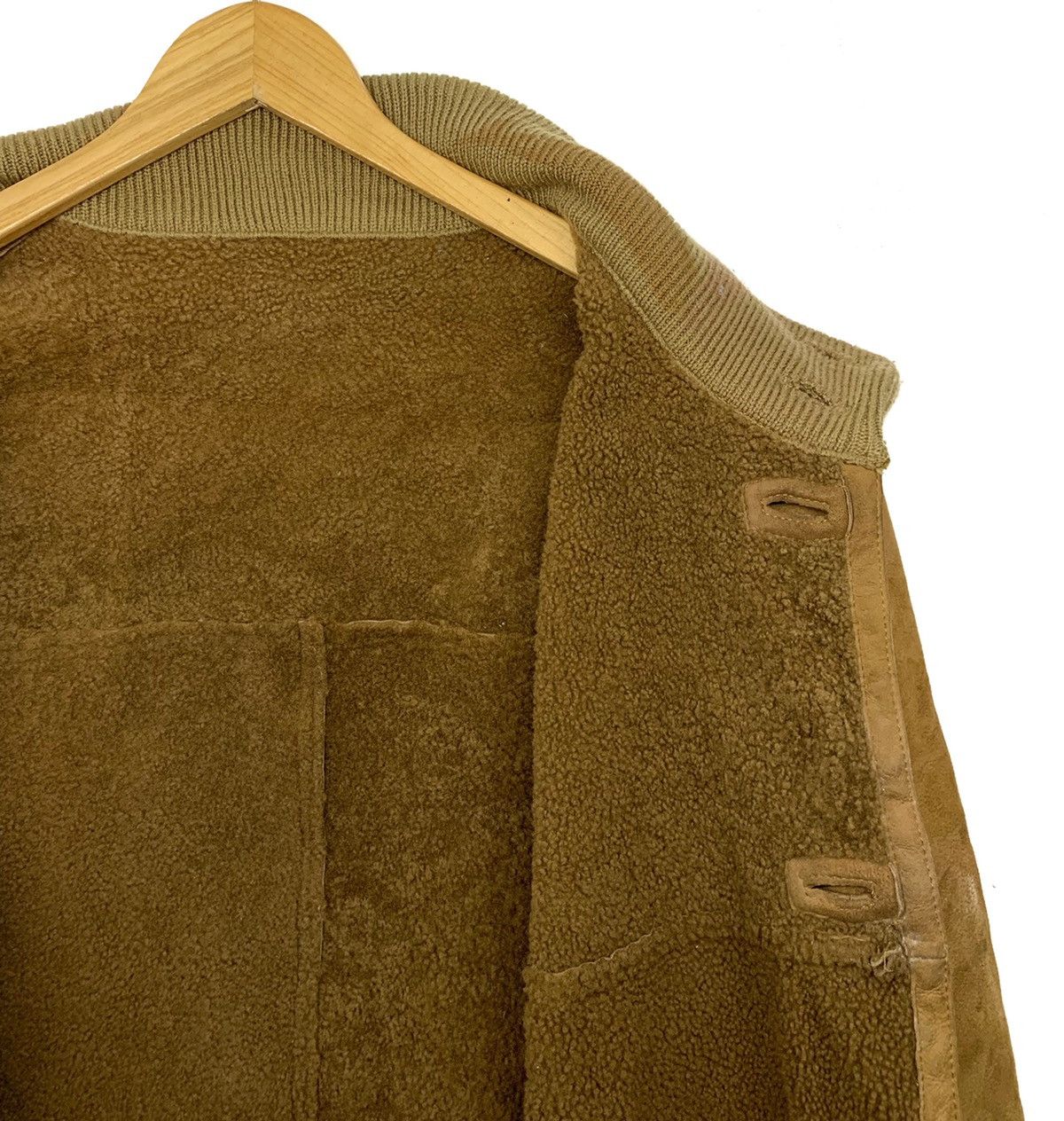 Genuine Leather × Salvatore Ferragamo RARE ‼️ Salvatore Ferragamo Leather Sherpa Lined jacket Size US M / EU 48-50 / 2 - 5 Thumbnail