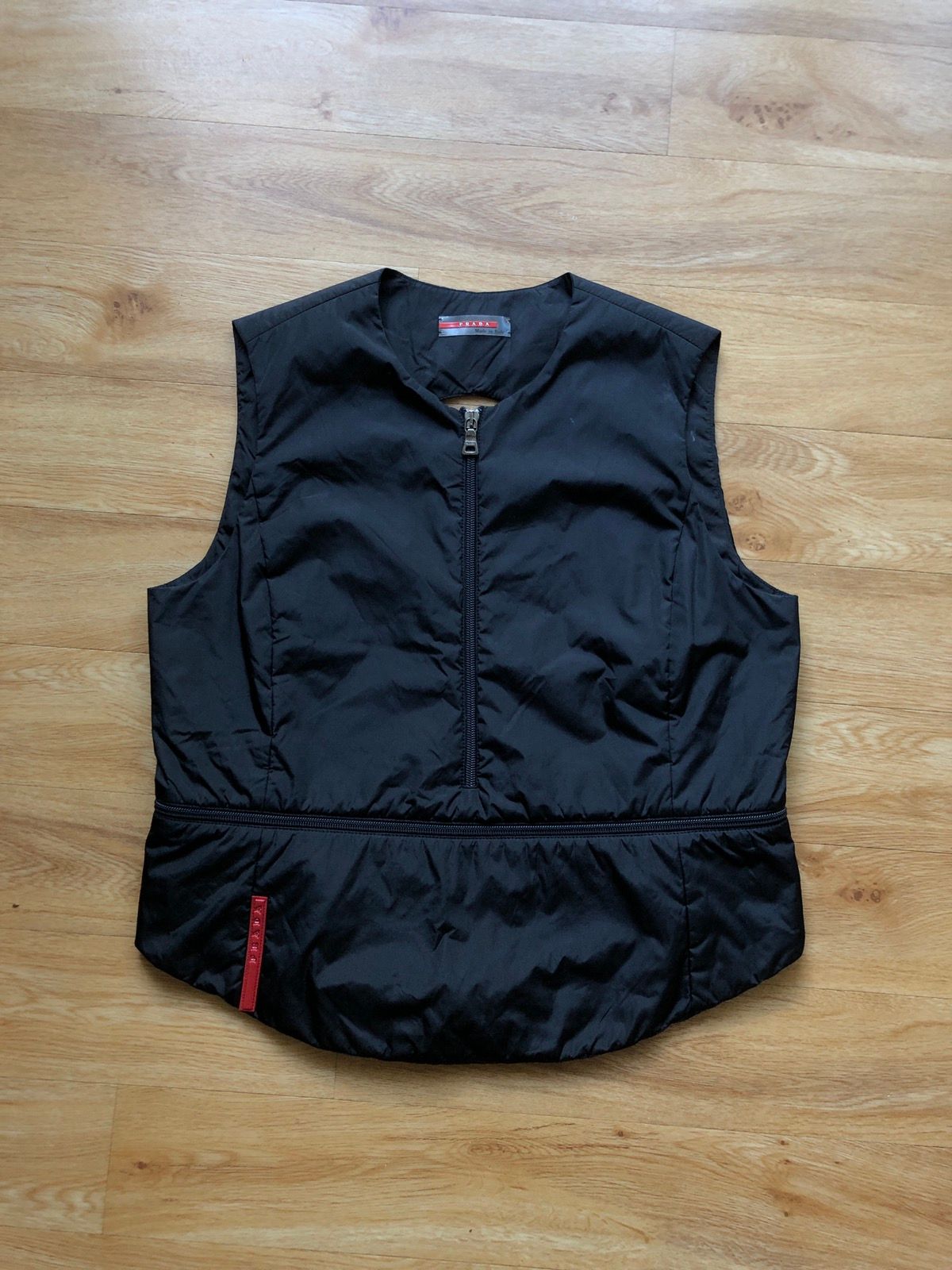 Prada Prada 1999 Linea rossa Tactical Gilet Packable Vest Nylon