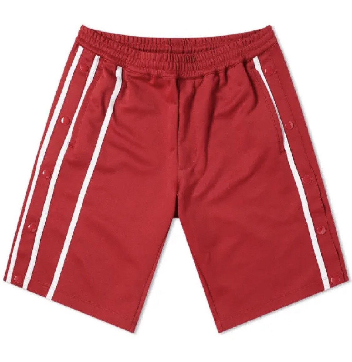 Helmut Lang New with Tags Helmut Lang Striped Sport Shorts in Crimson L ...