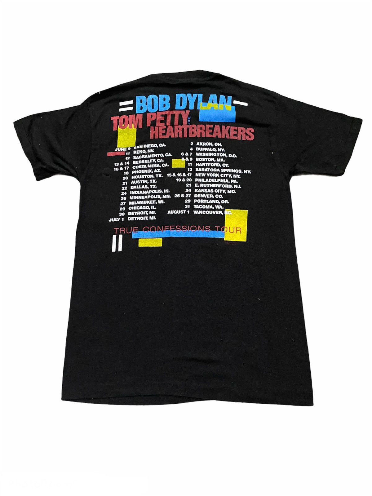 Band Tees VINTAGE BOB DYLAN TOM PETTY TRUE CONFESSIONS Size US S / EU 44-46 / 1 - 2 Thumbnail