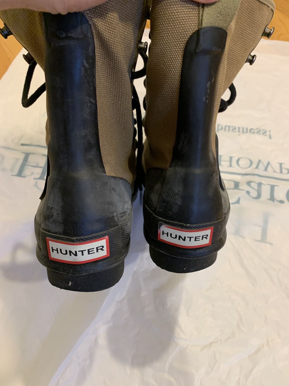 Hunter Hunter waterproof Lace-Up boots Size US 9.5 / EU 42-43 - 4 Thumbnail