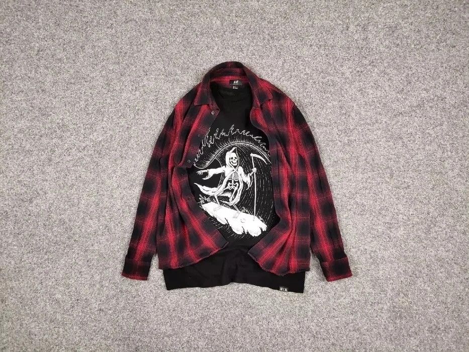 Flannel Vintage Flannel Shirt Travis Scott Style Size US M / EU 48-50 / 2 - 1 Thumbnail
