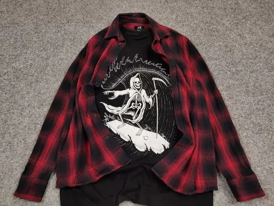 Flannel Vintage Flannel Shirt Travis Scott Style Size US M / EU 48-50 / 2 - 10 Thumbnail