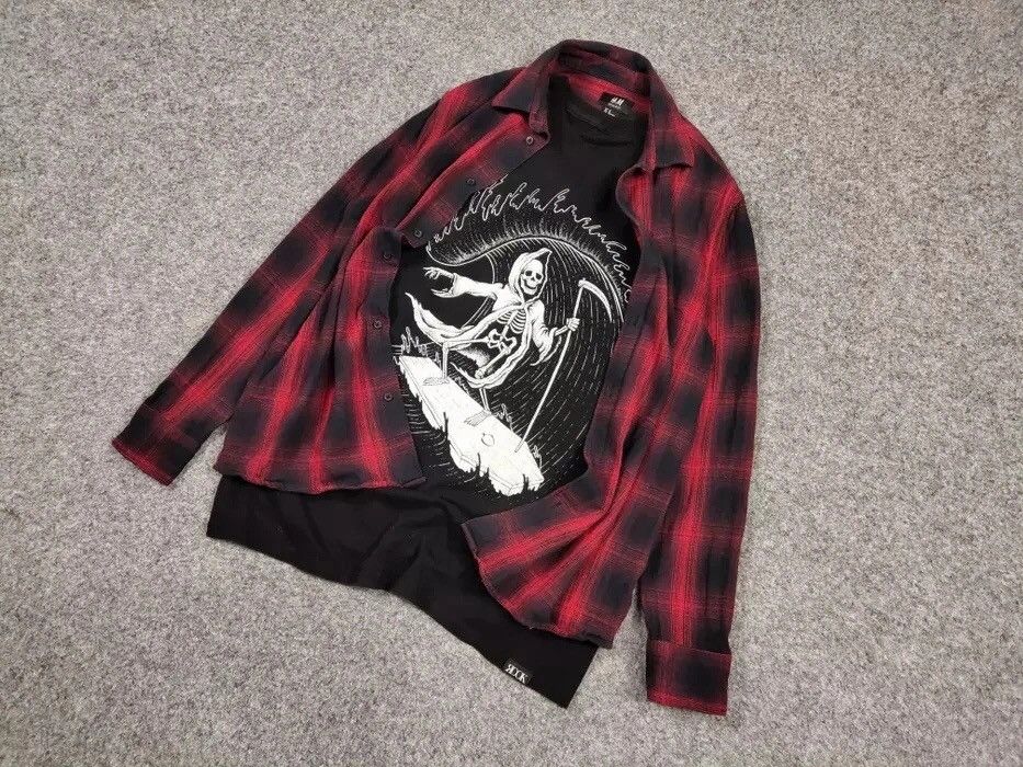 Flannel Vintage Flannel Shirt Travis Scott Style Size US M / EU 48-50 / 2 - 3 Thumbnail