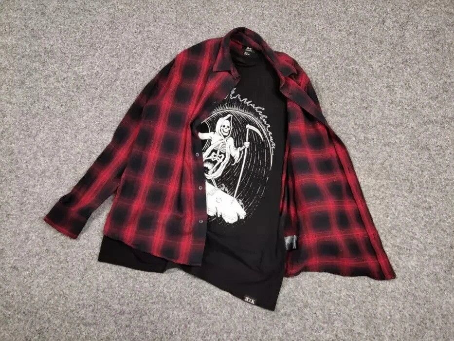 Flannel Vintage Flannel Shirt Travis Scott Style Size US M / EU 48-50 / 2 - 17 Thumbnail