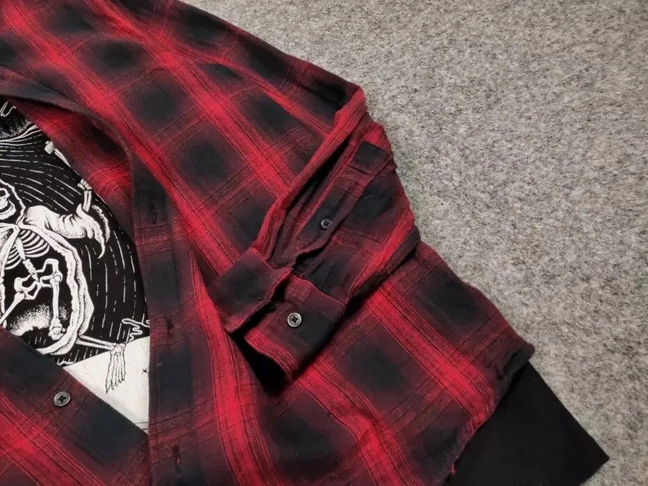 Flannel Vintage Flannel Shirt Travis Scott Style Size US M / EU 48-50 / 2 - 14 Thumbnail