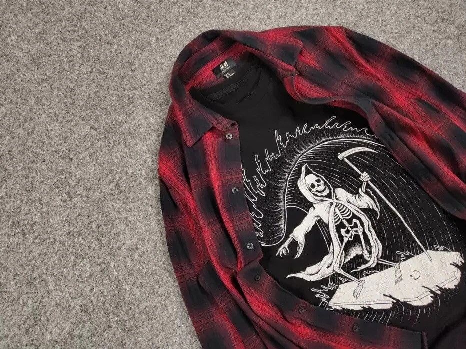 Flannel Vintage Flannel Shirt Travis Scott Style Size US M / EU 48-50 / 2 - 7 Thumbnail
