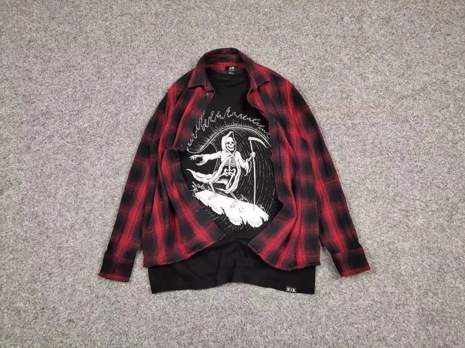 Flannel Vintage Flannel Shirt Travis Scott Style Size US M / EU 48-50 / 2 - 2 Thumbnail