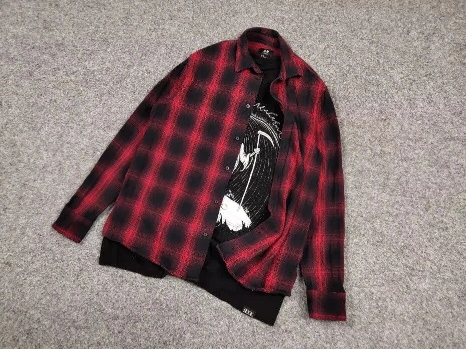 Flannel Vintage Flannel Shirt Travis Scott Style Size US M / EU 48-50 / 2 - 11 Thumbnail