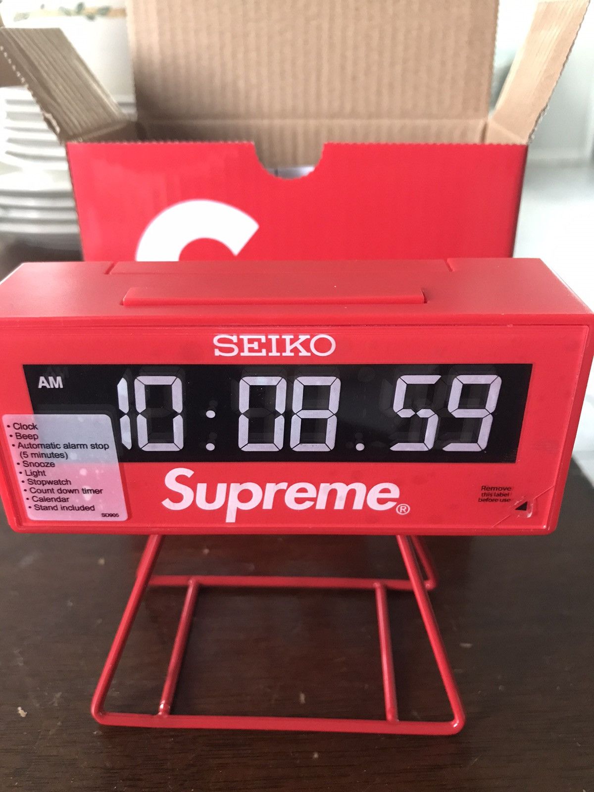 日本販売 Supreme Seiko Marathon Clock Red | www.takalamtech.com