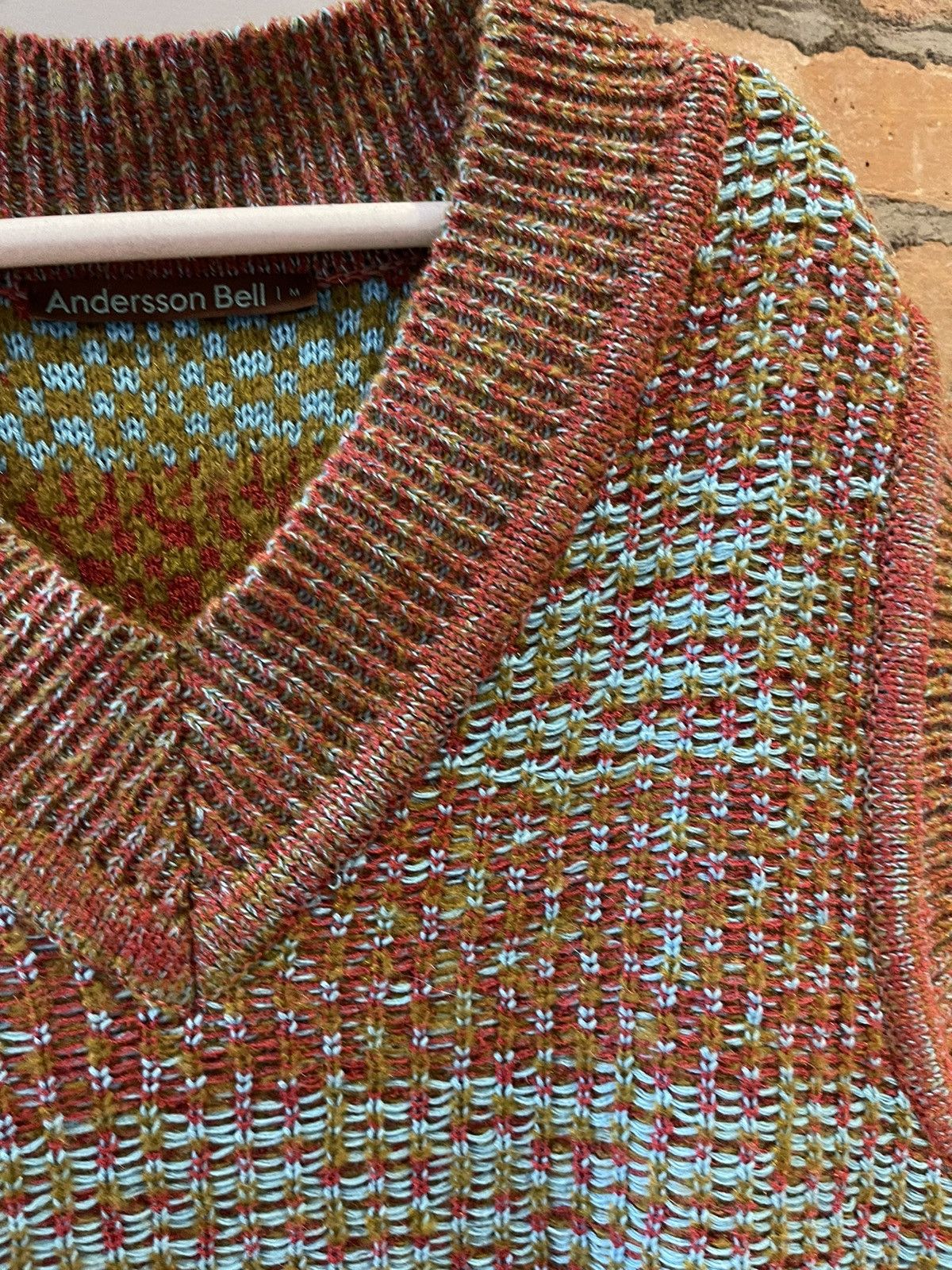 Andersson Bell Mohair Striped Knit Vest Size US M / EU 48-50 / 2 - 5 Thumbnail