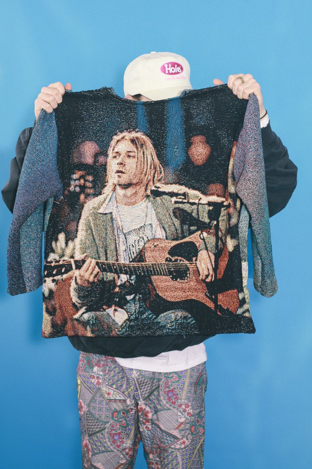 Nirvana Kurt Cobain Nirvana Custom tapestry Sweater Live MTV Size US L / EU 52-54 / 3 - 2 Thumbnail
