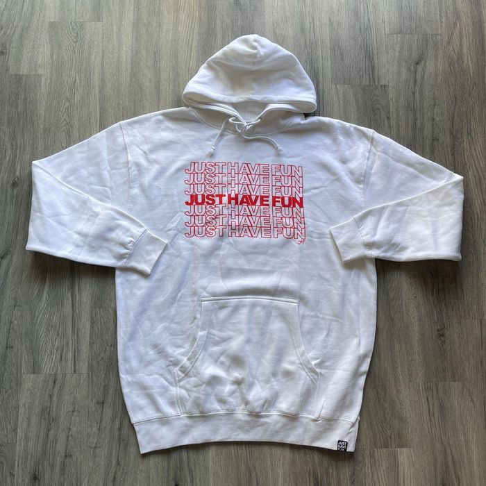 Zumiez NEW ZUMIEZ JUST HAVE FUN LOGO HOODIE SZ XL Grailed