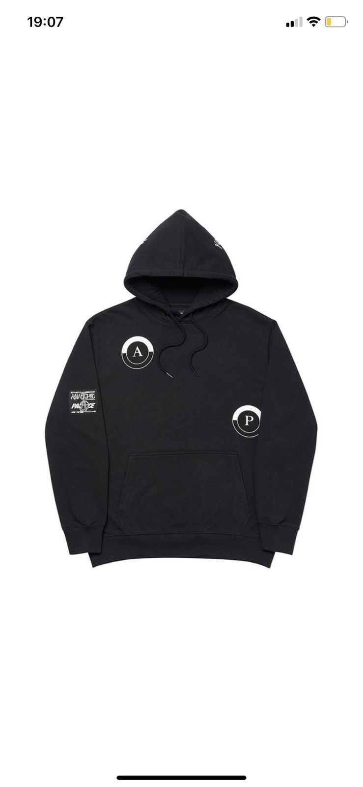 Palace x Anarchic Adjustment Humanity Hoodie Black