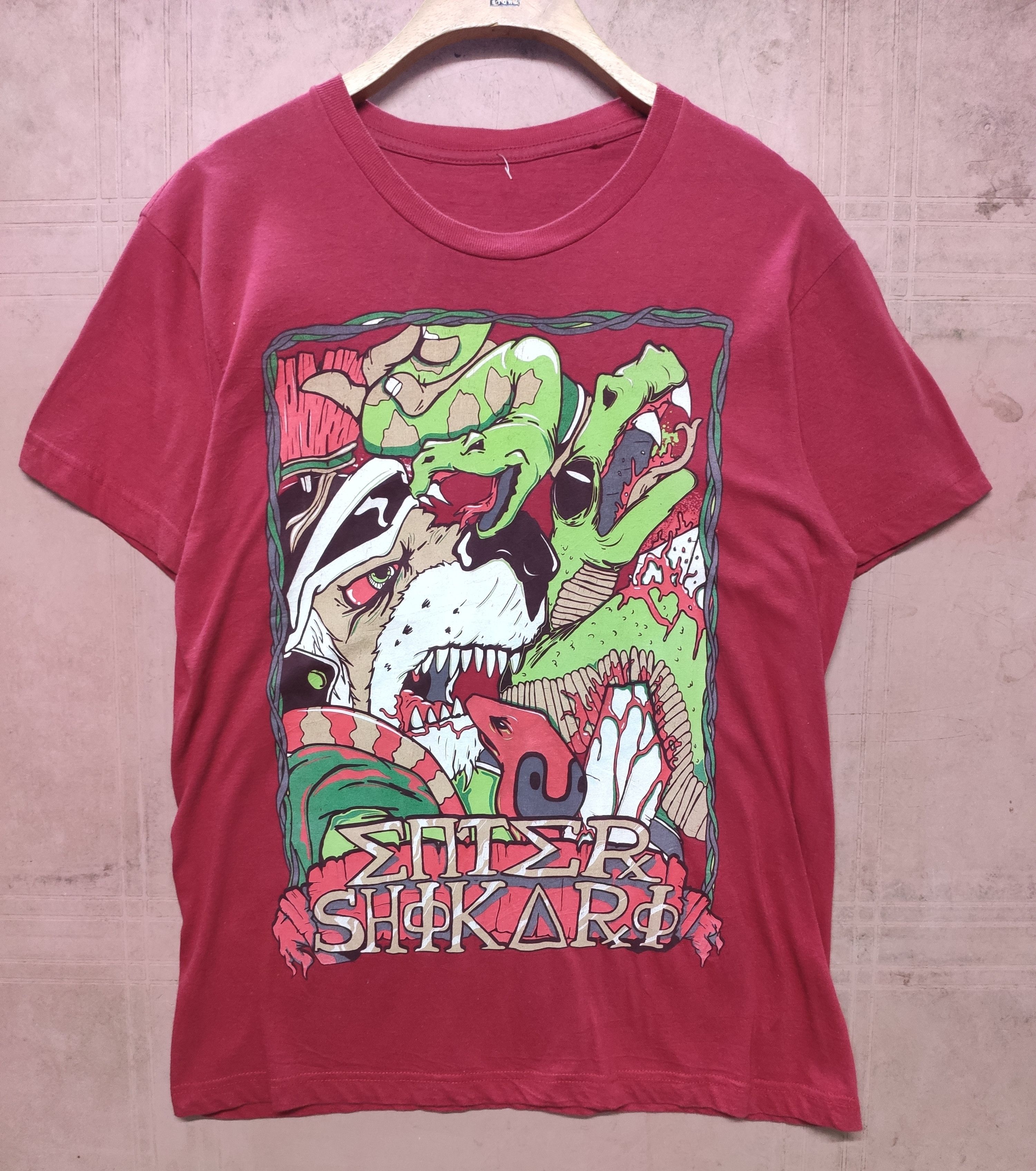 Pre-owned Band Tees Vintage Enter Shikari T Shirt  In Red