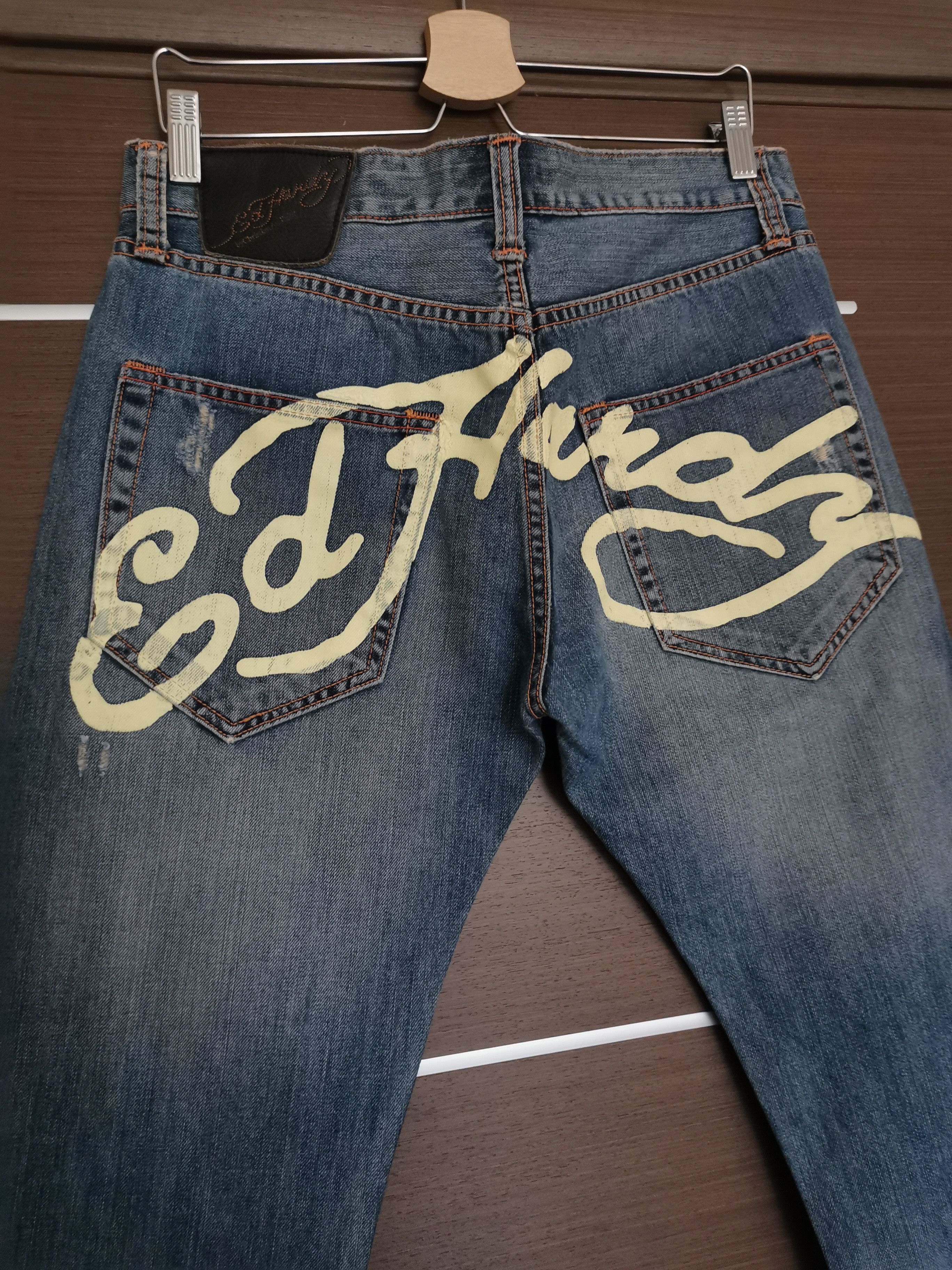 Christian Audigier Ed hardy denim 32x34 "death before dishonor" Size US 32 / EU 48 - 3 Thumbnail