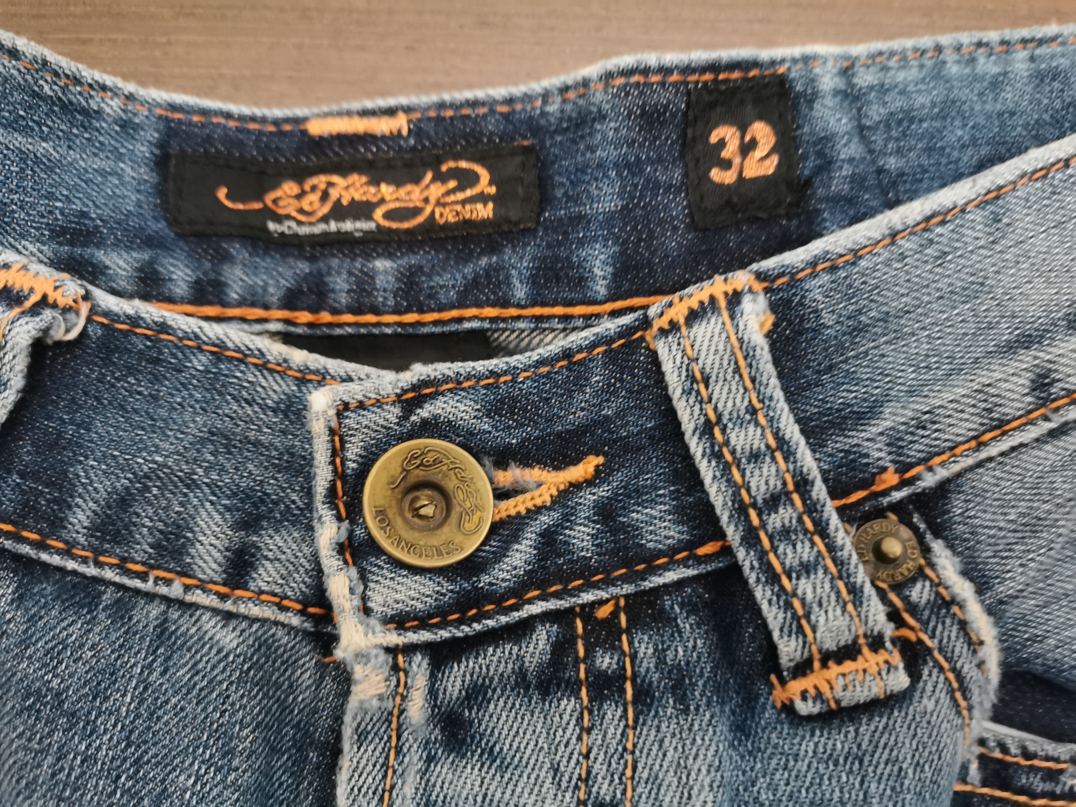 Christian Audigier Ed hardy denim 32x34 "death before dishonor" Size US 32 / EU 48 - 7 Thumbnail