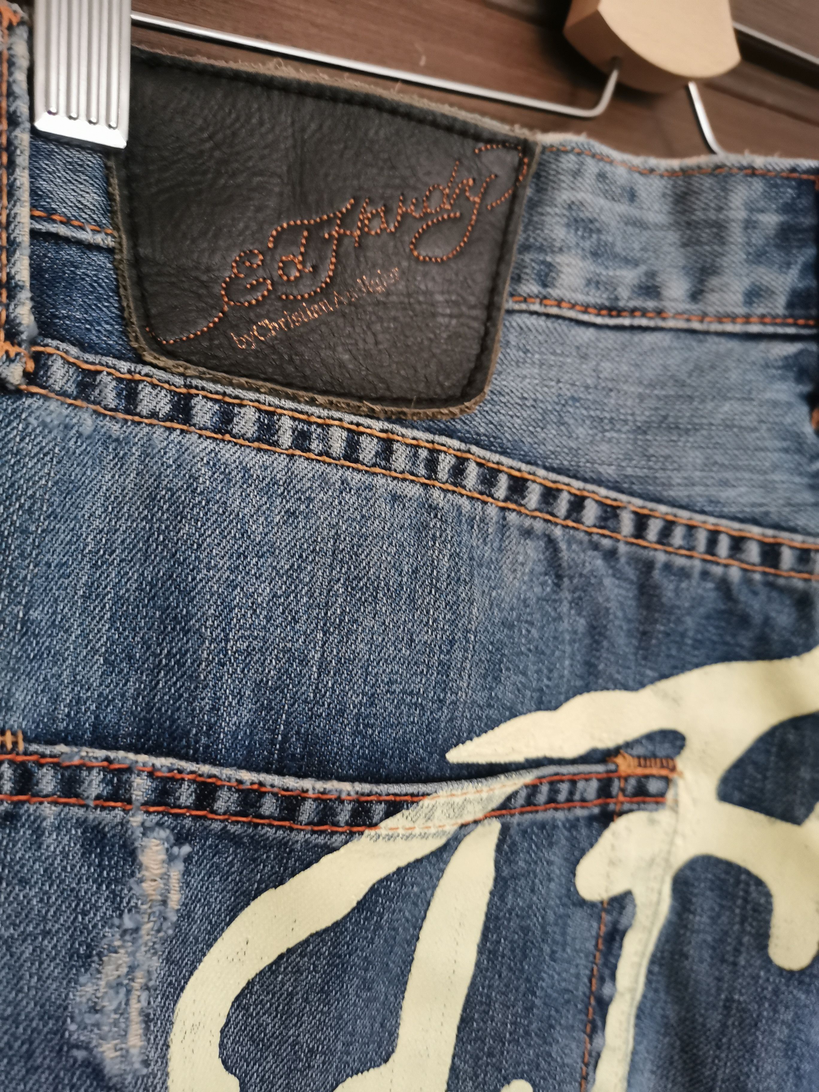 Christian Audigier Ed hardy denim 32x34 "death before dishonor" Size US 32 / EU 48 - 2 Thumbnail