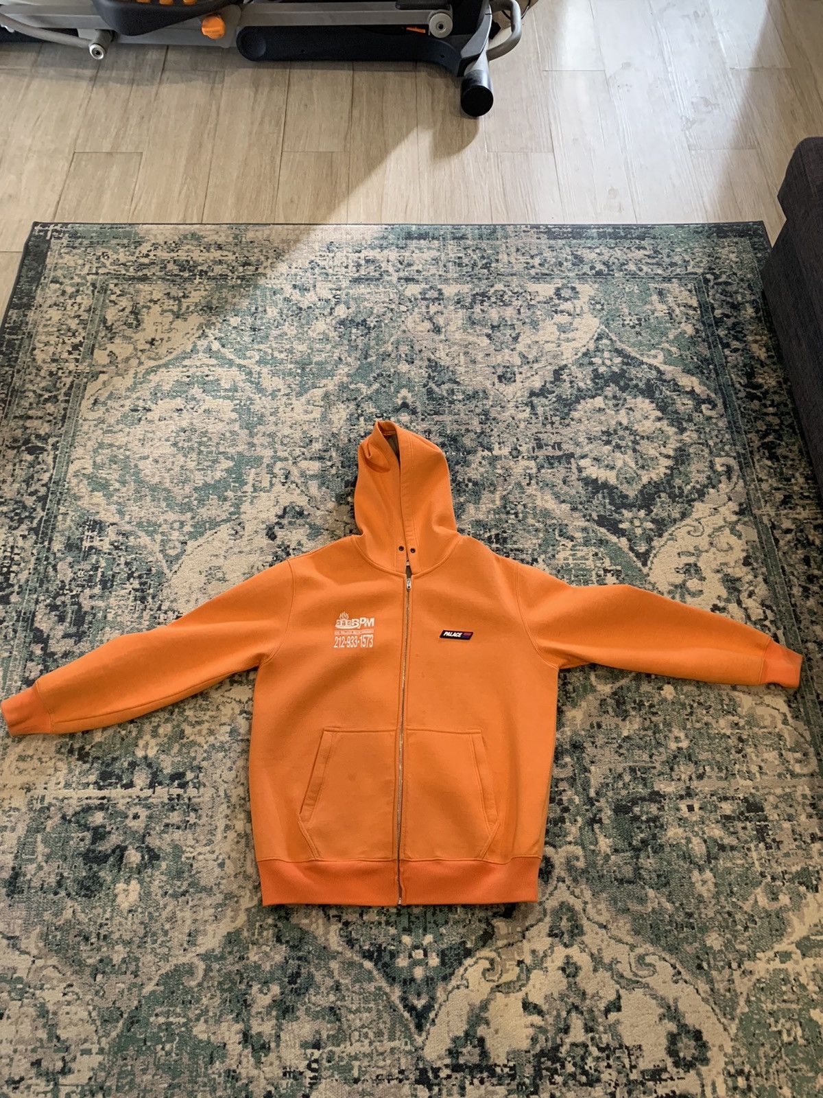 Palace Palace Palasonic zip up hoodie orange M | Grailed