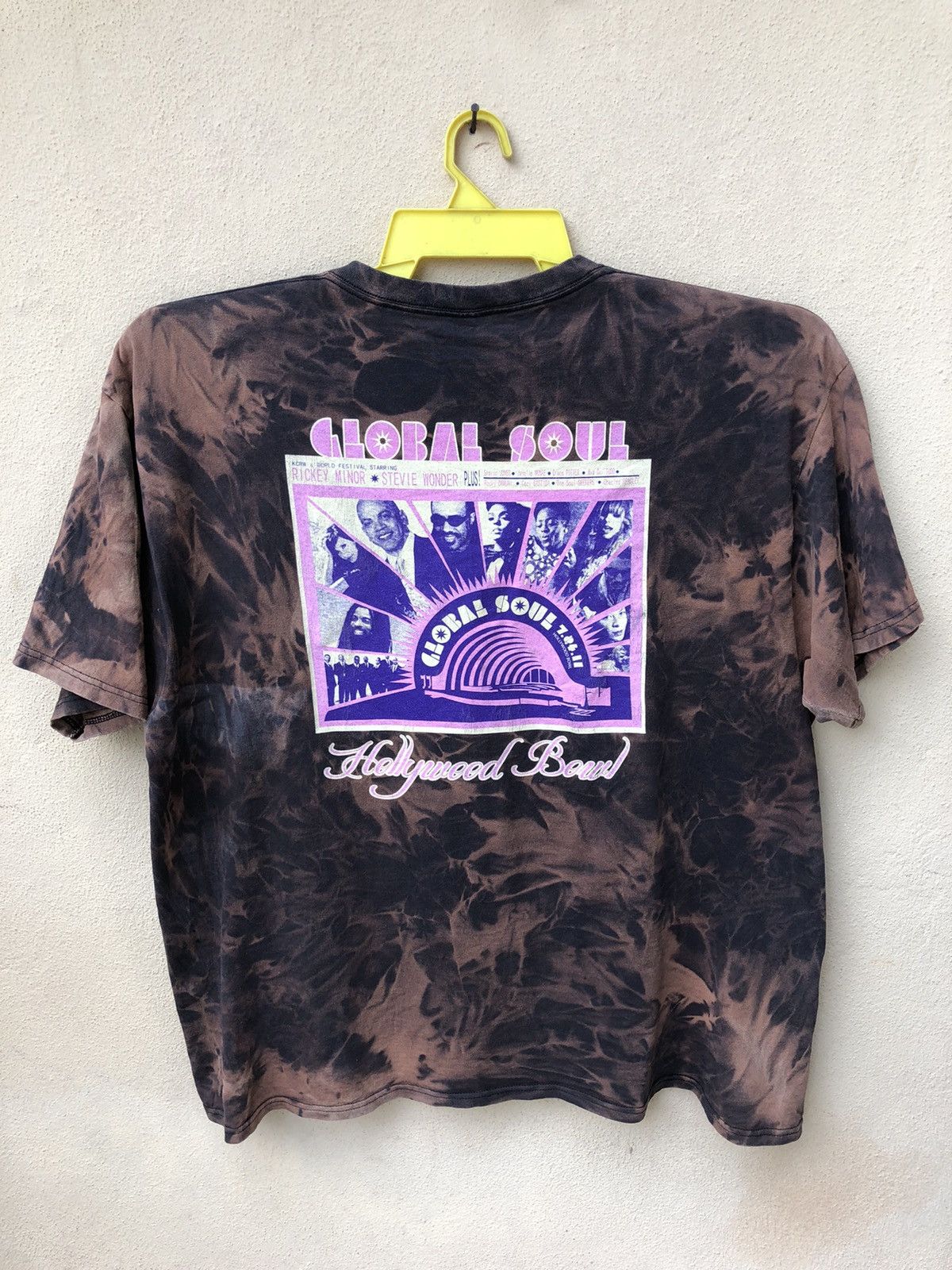 Band Tees × Star Of Hollywood Stevie Wonder Global Soul Live 2011 Tie Dye Tee Size US XXL / EU 58 / 5 - 4 Thumbnail