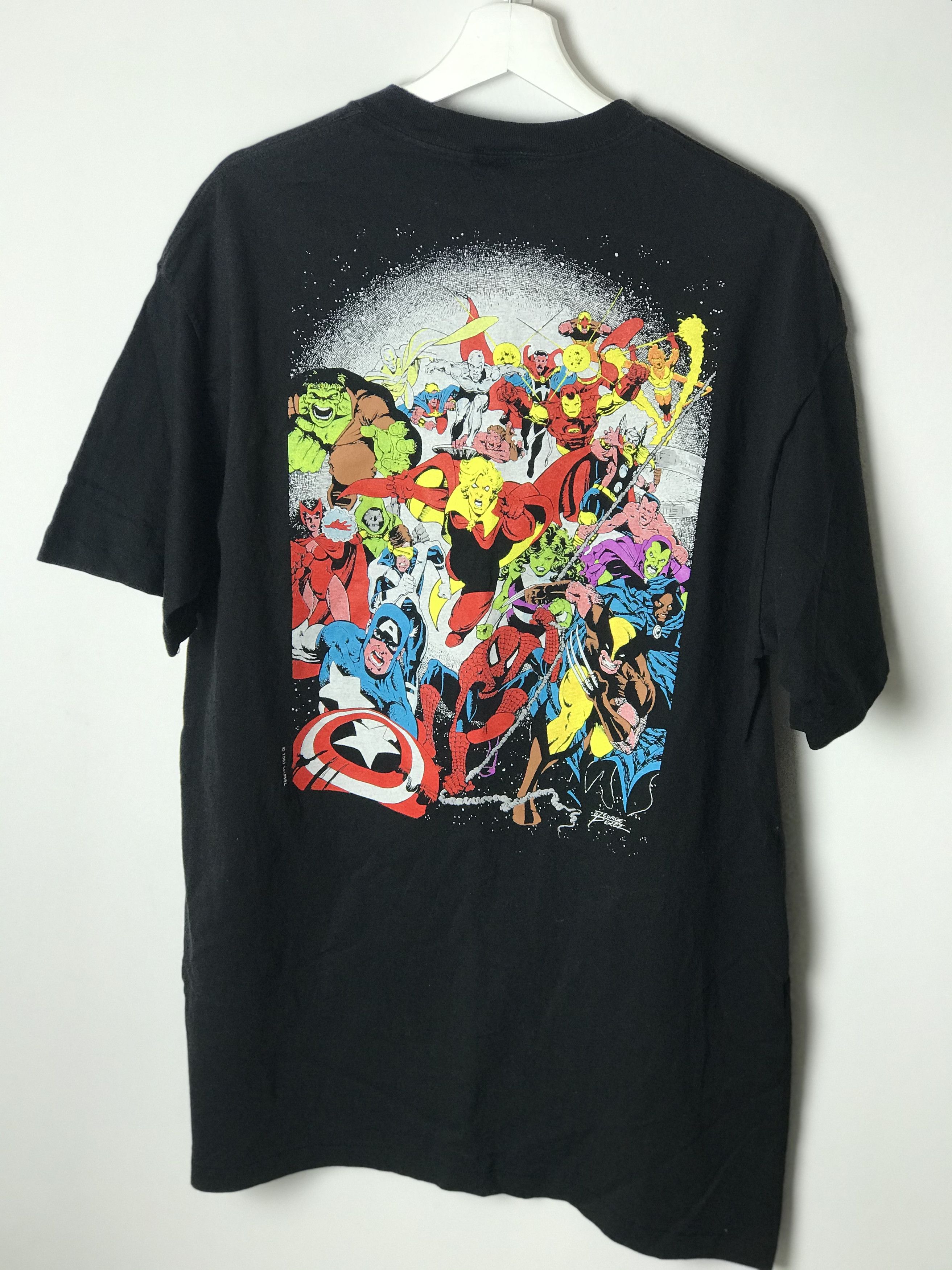 Marvel 1991 official The Infinity Gauntlet t-shirt printed