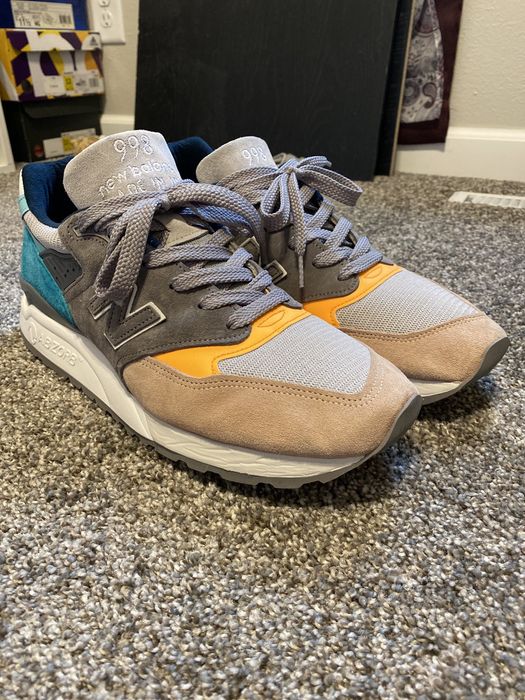 New balance sale 998 sand teal