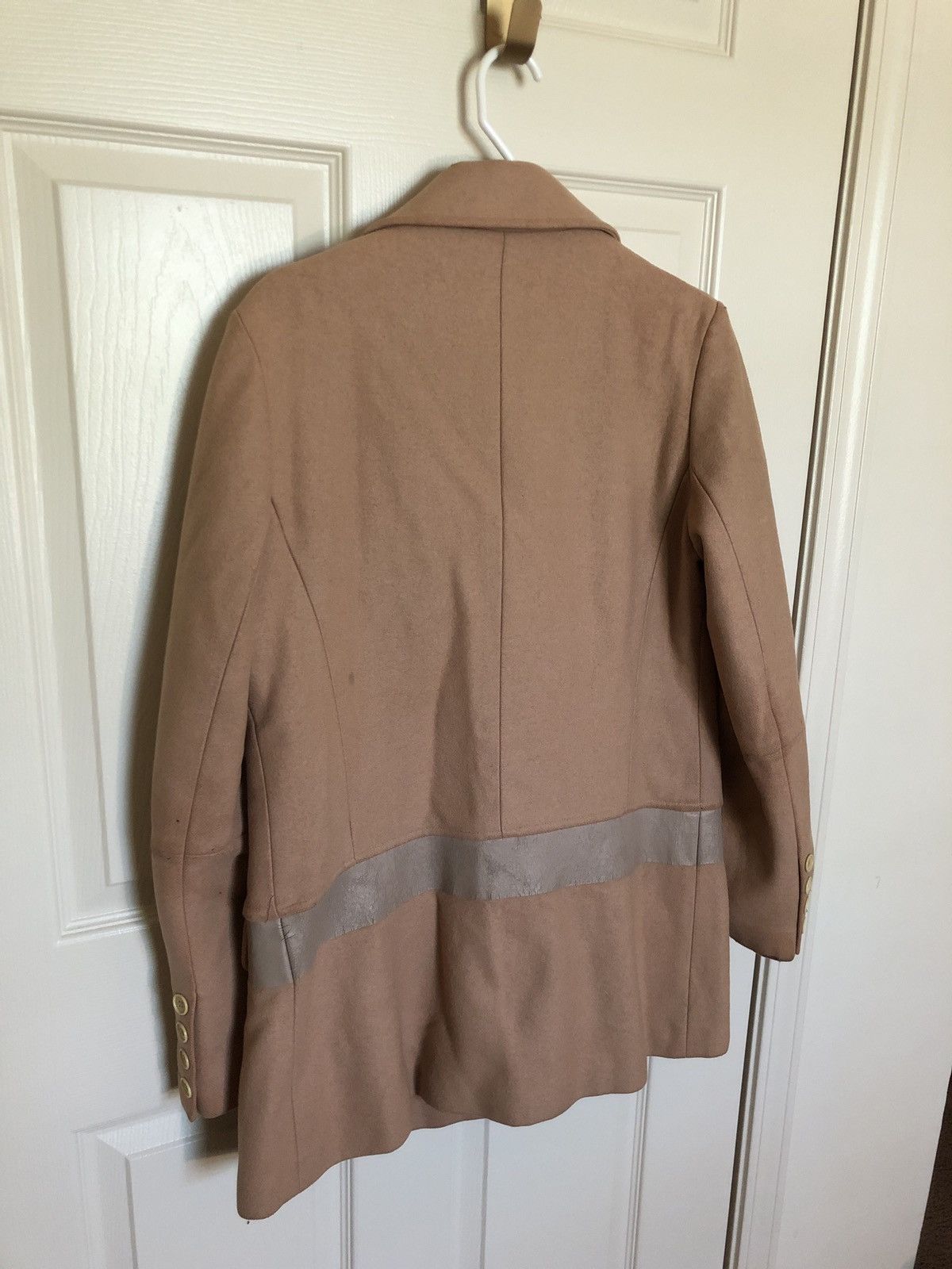Helmut Lang AW97 Helmut Lang Paint Stripe Tan Peacoat Size US XS / EU 42 / 0 - 4 Thumbnail