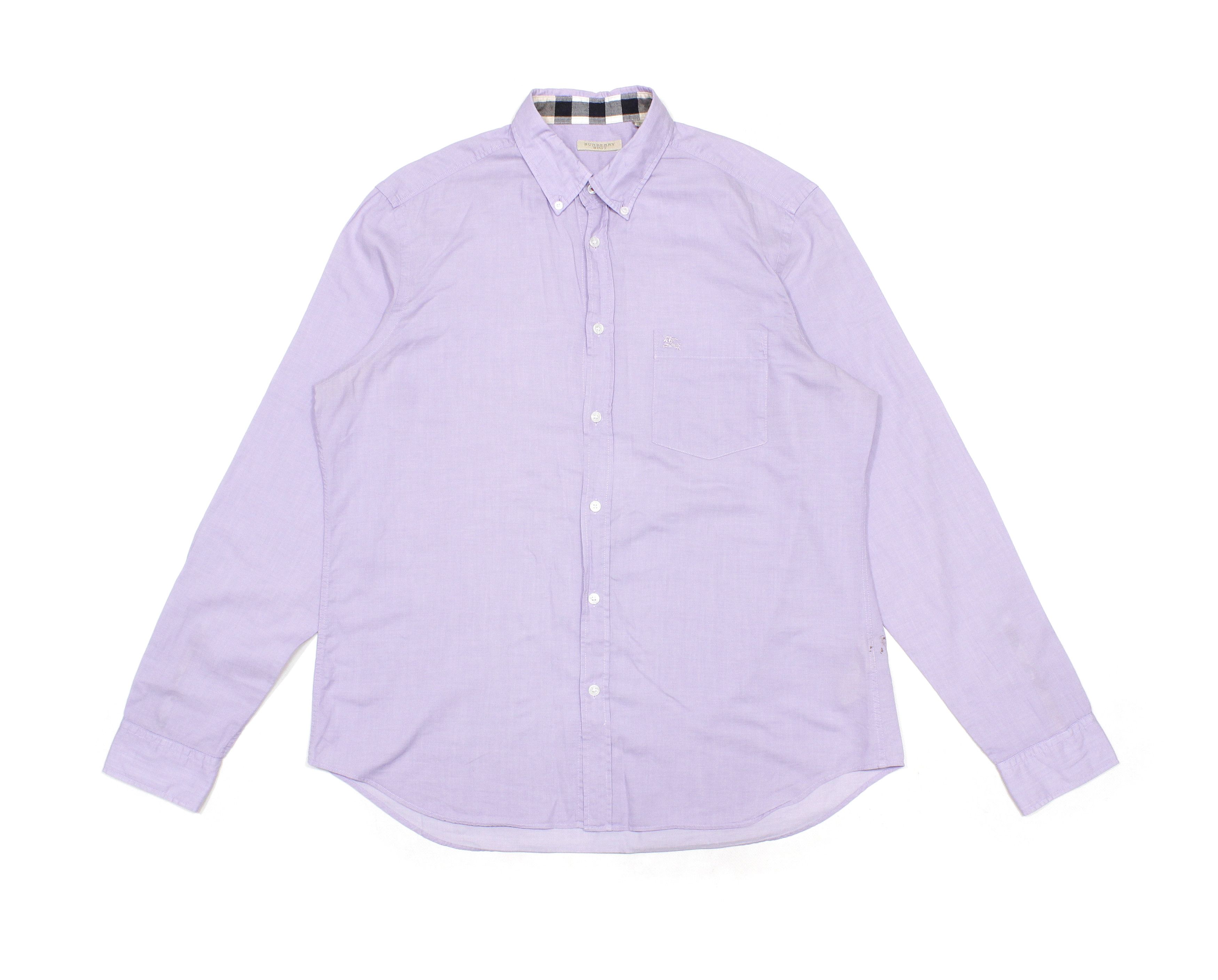 Burberry Brit Nova Check Collar Logo Shirt Size US XL / EU 56 / 4 - 1 Thumbnail