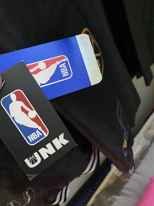 NBA NBA UNK Black All Team Logos All Over Varsity Bomber Jacket | Grailed