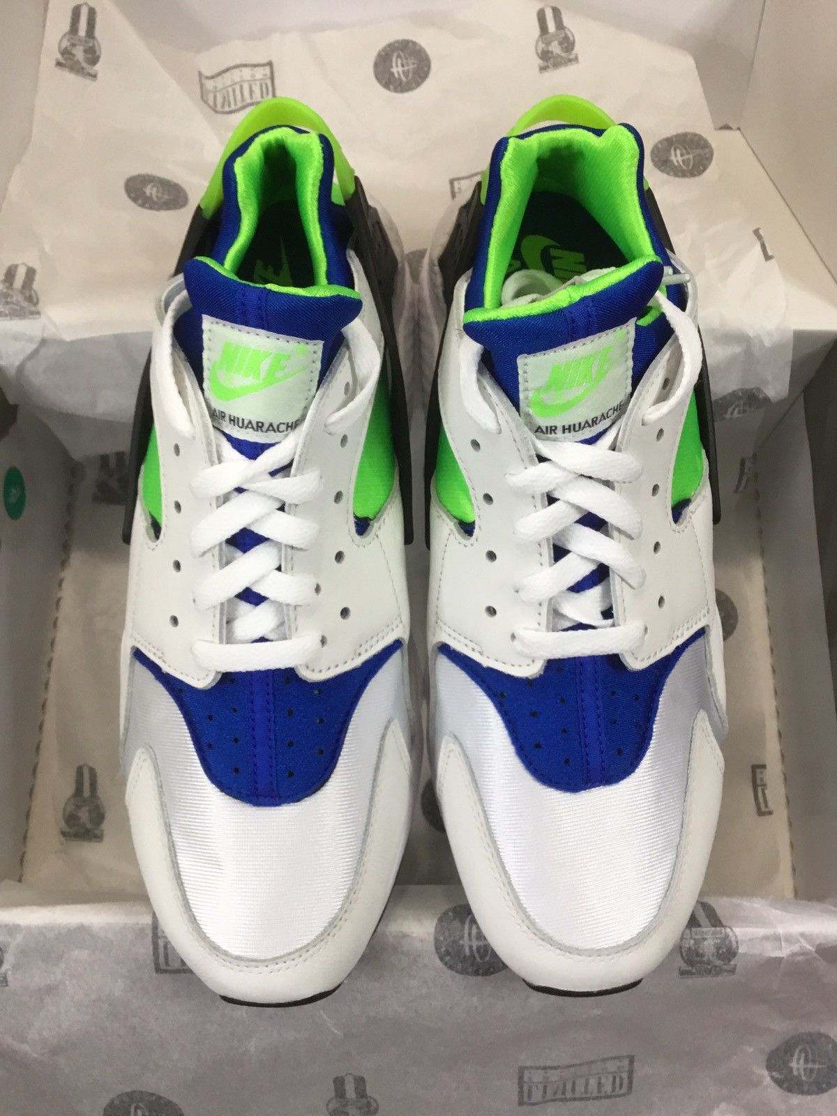 Nike Nike Air Huarache Scream Green Size US 10 / EU 43 - 7 Thumbnail