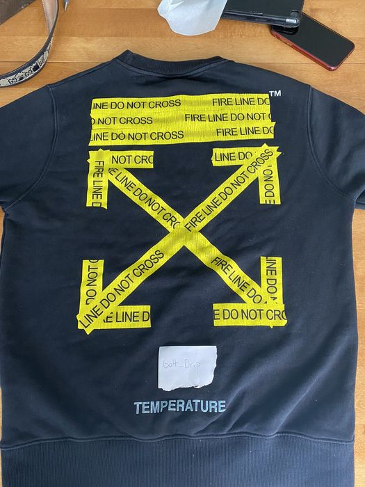 Off white firetape store crewneck