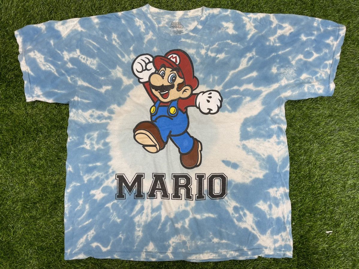 Vintage Y2k Super Mario Playstation Tie Dye Tees