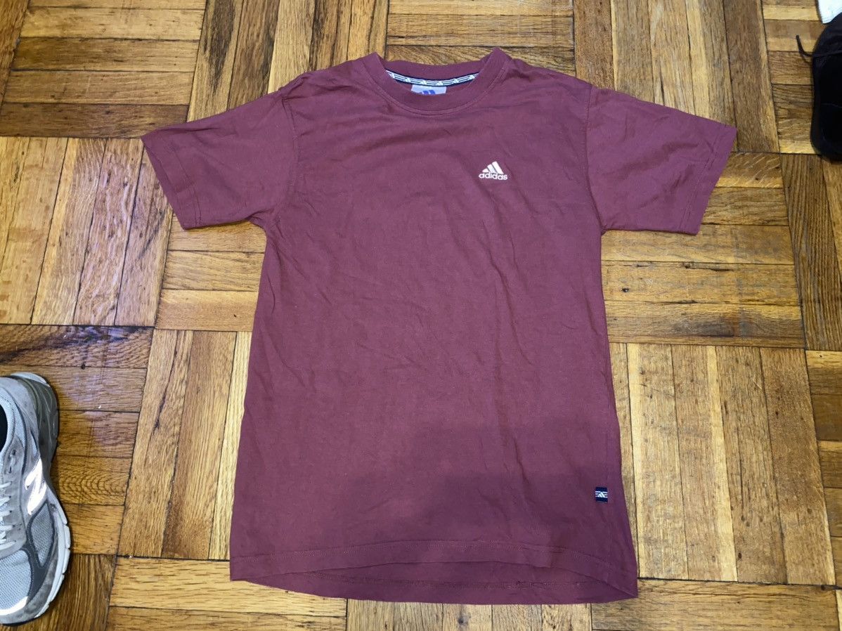 Adidas Adidas Maroon Vintage T-Shirt Size US M / EU 48-50 / 2 - 3 Thumbnail