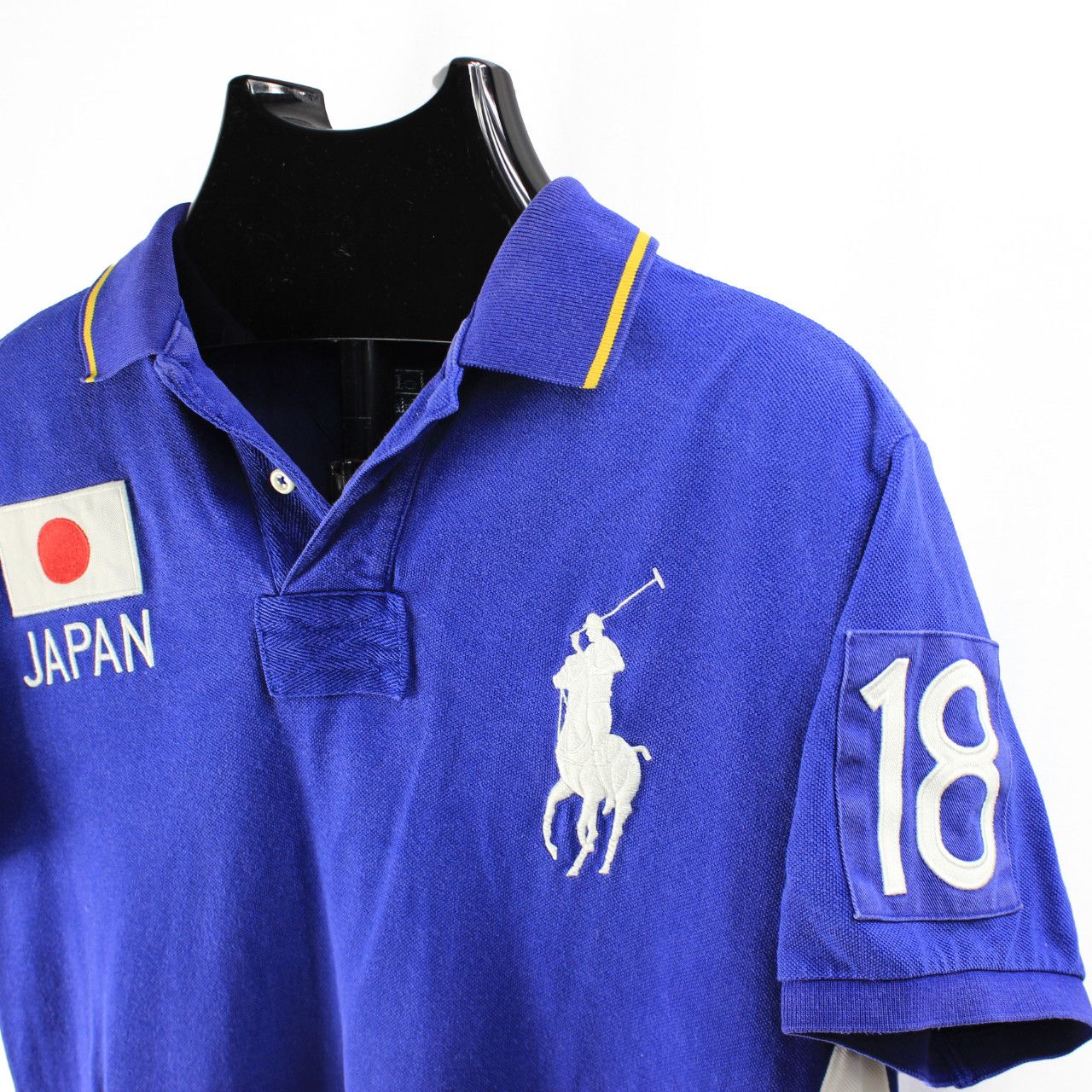 Polo Ralph Lauren Ralph Lauren japan No.18 blue POLO shirt Grailed