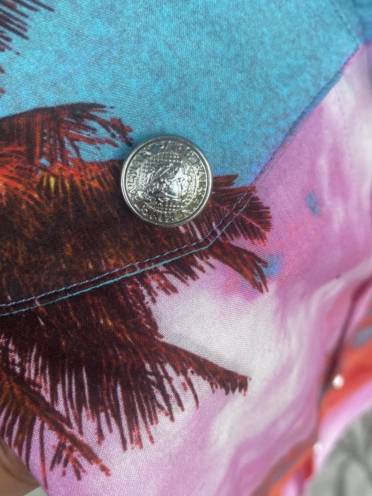 Balmain PALM TREE PRINT SHIRT Size US S / EU 44-46 / 1 - 3 Thumbnail