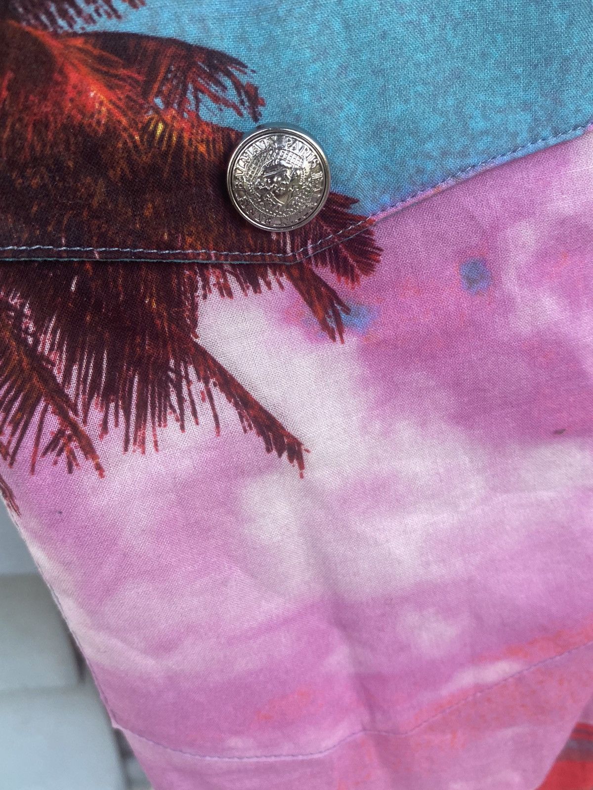 Balmain PALM TREE PRINT SHIRT Size US S / EU 44-46 / 1 - 5 Thumbnail