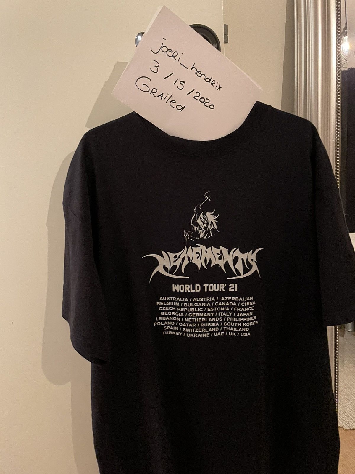 Vetements Vetements World Tour T-shirt 2021 | Grailed