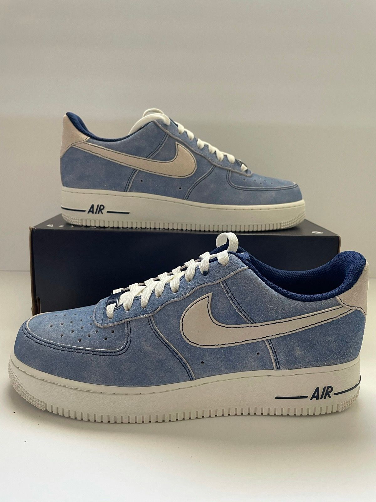 Nike Air Force 1 '07 LV8 Dusty Blue Void Sail Sz 11.5 DS Proof of